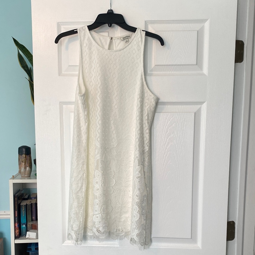 Speechless Ivory Lace Dress
